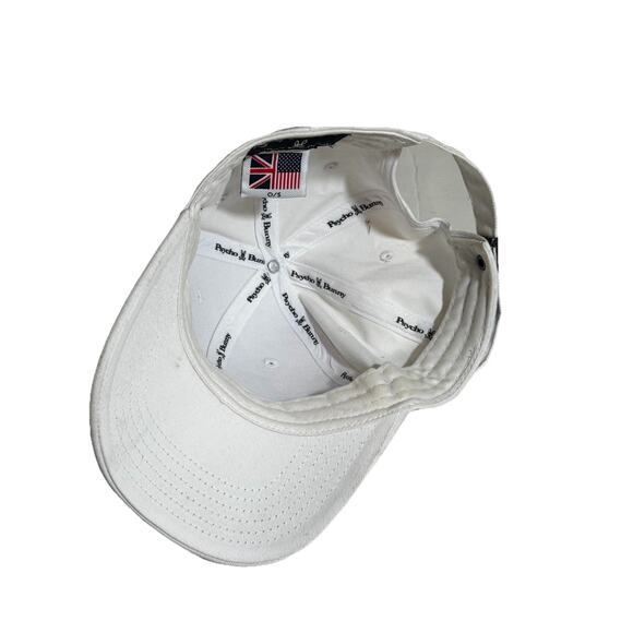 Psycho Bunny Cap Hat White Adult Adjustable Preppy Strapback Baseball Casual - Picture 5 of 5